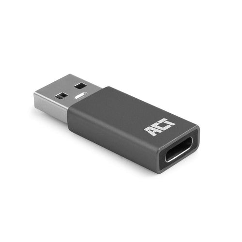 ACT USB-A naar USB-C adapter, USB Type-C, USB Type-A, Grijs