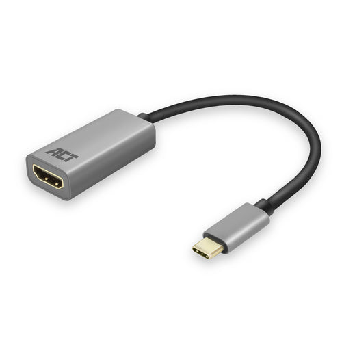 ACT USB-C naar HDMI adapter, 3.2 Gen 1 (3.1 Gen 1), USB Type-C, HDMI-uitgang, 4096 x 2160 Pixels