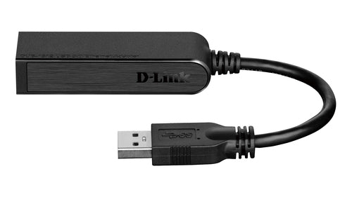 D-Link DUB-1312, Intern, Bedraad, USB, Ethernet, 1000 Mbit/s, Zwart