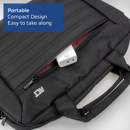 ACT USB-C Lader 65W 2-poorts met Power Delivery PPS en GaNFast, Auto, AC, 20 V, 3,25 A, Wit