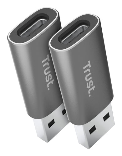 Trust Calyx, USB Type-C, USB Type-A, Grijs
