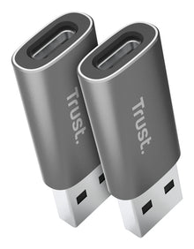 Trust Calyx, USB Type-C, USB Type-A, Grijs