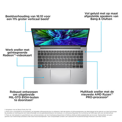 HP ZBook Firefly 14 G10 A, AMD Ryzenâ¢ 7 PRO, 3,8 GHz, 35,6 cm (14"), 1920 x 1200 Pixels, 32 GB, 1 TB