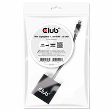 CLUB3D Mini DisplayPort 1.2 to HDMI 2.0 UHD Active Adapter, DisplayPort 1.2, HDMI 2.0, 0,15 m, Zwart