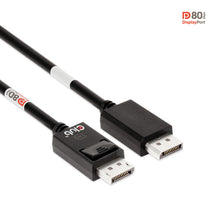 CLUB3D DisplayPort 2.1 Bi-Directional VESA DP80 Gecertificeerde kabel 4K240Hz, 8K60Hz or 10K30Hz M/M 1.2m/3.94ft, 1,2 m, DisplayPort, DisplayPort, Mannelijk, Mannelijk, 10328 x 7760 Pixels