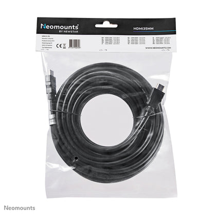 Neomounts HDMI35MM HDMI kabel - 10 meter, Zwart, Kunststof, 570 g, 230 mm, 21 mm, 410 mm