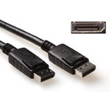ACT 3 meter DisplayPort kabel, male - male, power pin 20 aangesloten., 3 m, DisplayPort, DisplayPort, Mannelijk, Mannelijk, 3840 x 2160 Pixels
