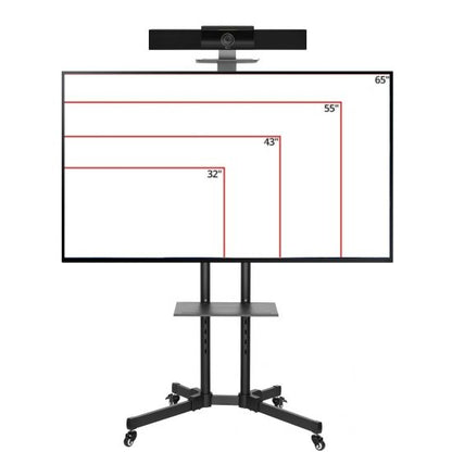Video Conferrentie set Polycom + Samsung scherm + Rolstandaard